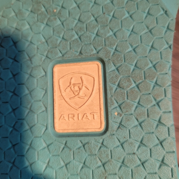 Ariat Southwest Pattern Leather Slip On Shoe Ladies Size 8 - Picture 8 of 9